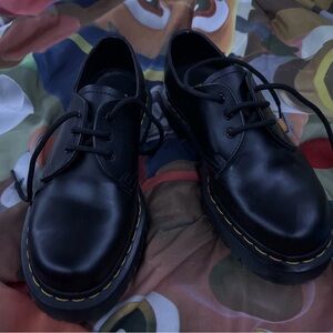 Dr. Martens Black Leather Ankle Boots